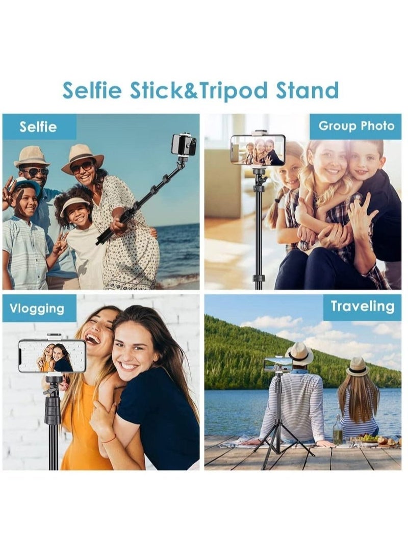 ELTRAZONE Selfie Stick,Phone Tripod Stand with Remote, Cell Phone Stand Tripod with Phone Holder for Vlogging - Image 4
