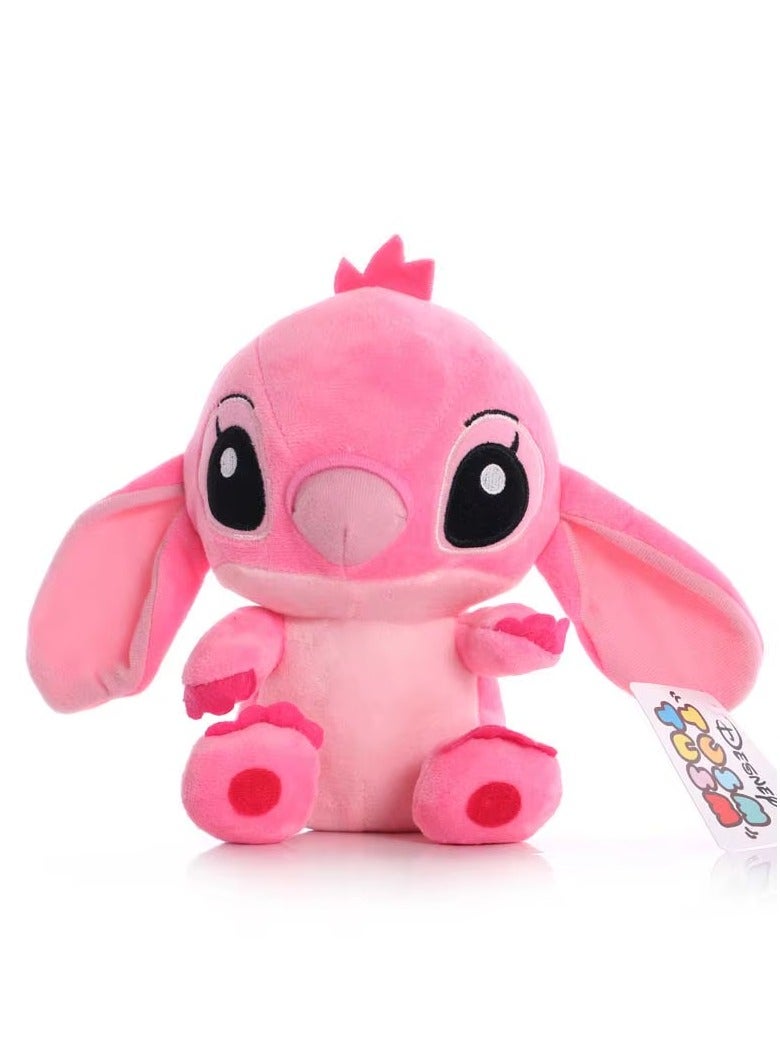 Disney Cartoon Stitch Plush Dolls, Size 25Cm, Pink