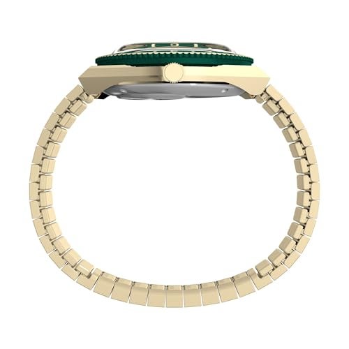 Timex Womens Diver Inspired 36mm Watch GoldTone Expansion Band Green Dial GoldTone Case - Image 3