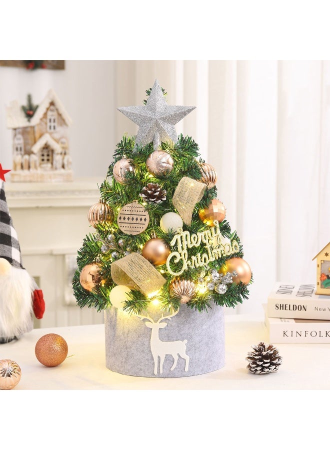 Mini Christmas Tree 45 cm Santa Tree Seasonal Holiday Decoration Tree for Home, Office, Party - Image 1
