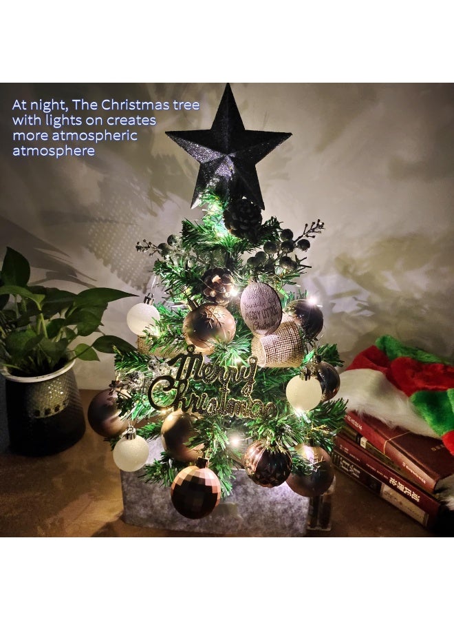 Mini Christmas Tree 45 cm Santa Tree Seasonal Holiday Decoration Tree for Home, Office, Party - Image 3
