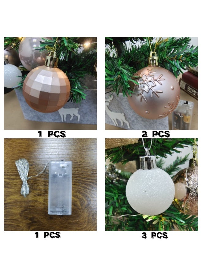Mini Christmas Tree 45 cm Santa Tree Seasonal Holiday Decoration Tree for Home, Office, Party - Image 5