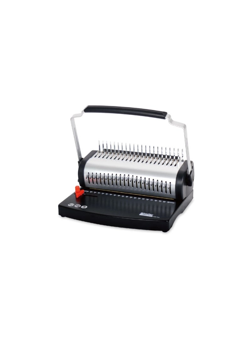 Kalon Metal Handle Plastic Wire Binding Machine Binding Machine Combs Double Handle Comb Binding Rubber Ring 21 Hole Punch Binding Machine Home Office  - Image 4