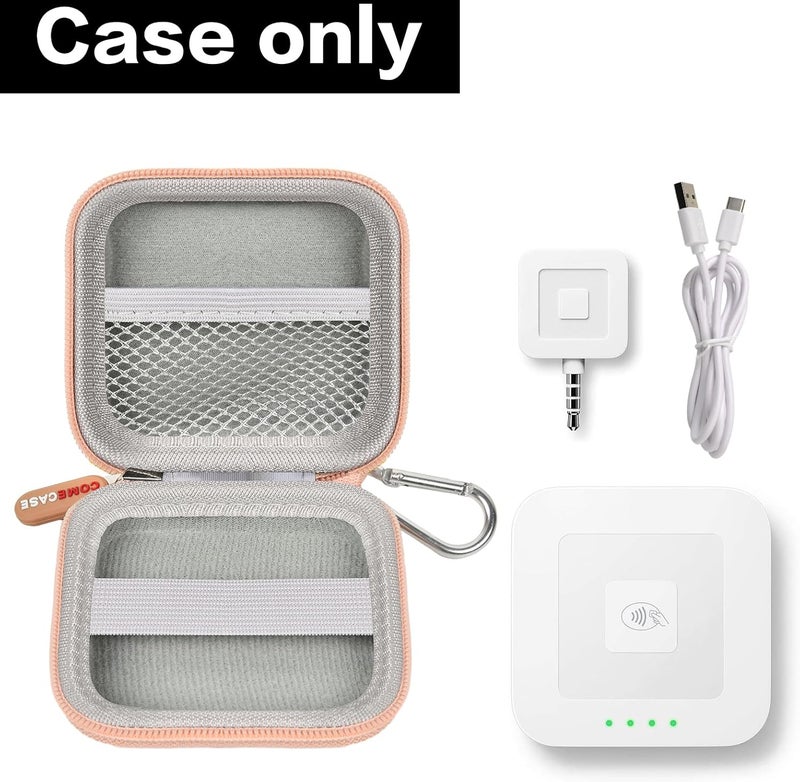 Comecase Card Reader Scanner Case, Hard Carrying Bag Holder Fits Square A-SKU-0485 Contactless and Chip Reader with USB Charge Cable for EMV Cards/Apple Pay/Android Pay/More - Image 2