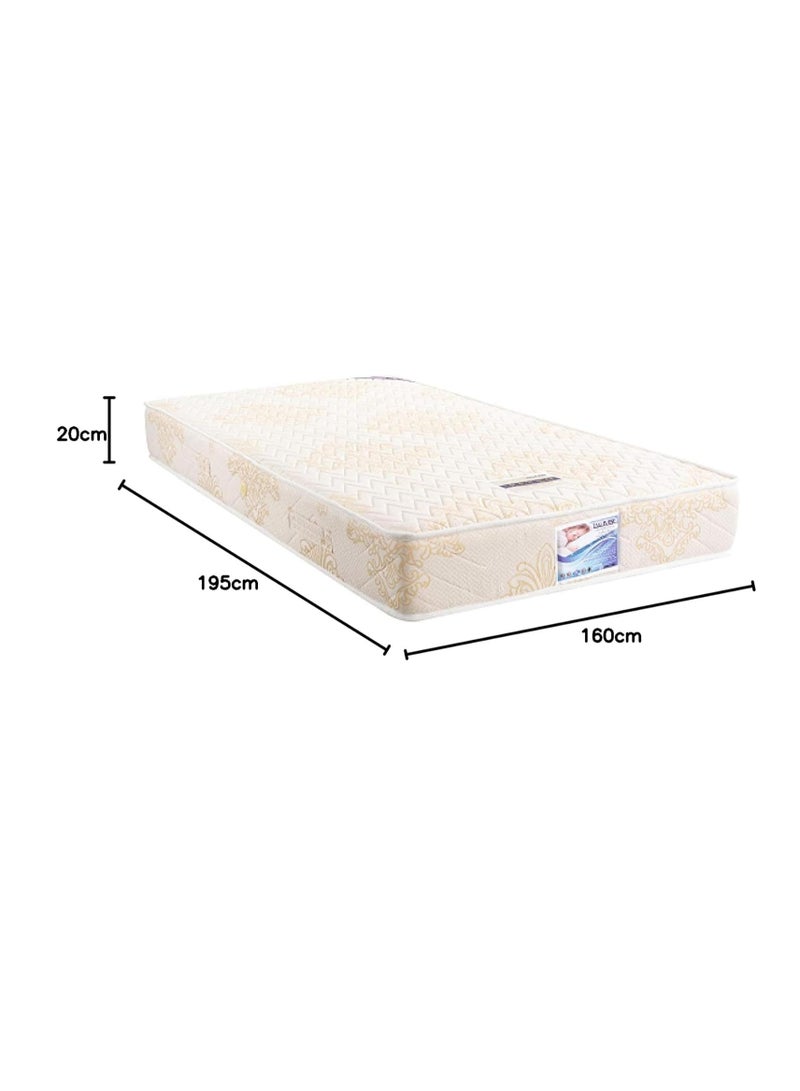 Generic Retro Innerspring Mattress 160 x 195 cm – 20 cm Height, Bonnell Spring, Polyester Fabric with Sponge Coating, Ventilation Holes & Mounting Clips - Image 2