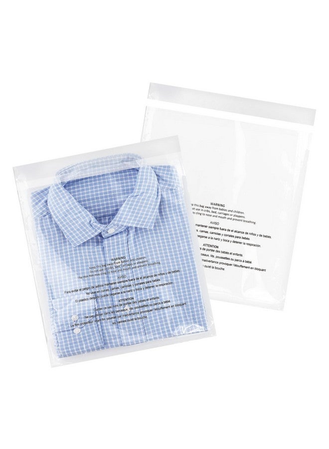 iMailer - 200 Pcs - 12" X 15" Poly Bags With Suffocation Warning Self Seal- Clear Shipping Bags 1.6 Mil For Clothing, Shirts, Packaging - Permanent Adhesive - Image 1