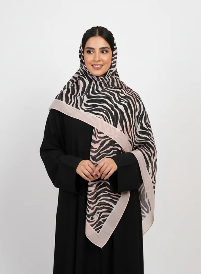 عبايات لمحة طرحة زيبرا نود – نقشة مخططة أنيقة