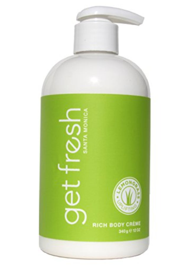 Get Fresh Santa Monica Rich Body Creme 12oz Lemongrass - Image 1