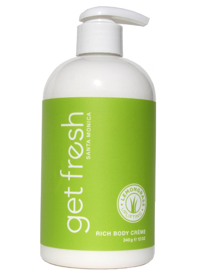 Get Fresh Santa Monica Rich Body Creme 12oz Lemongrass - Image 3