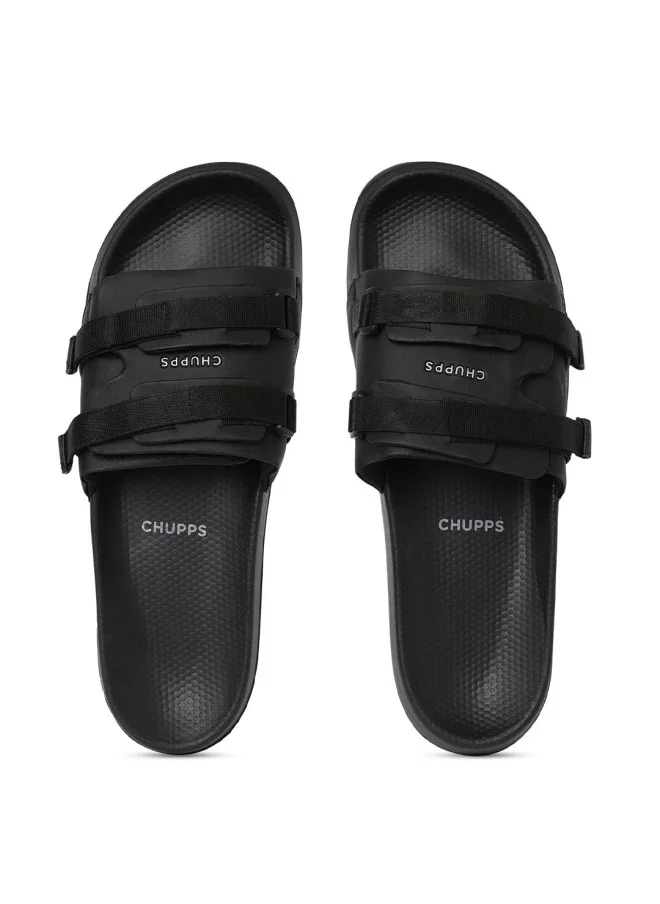 تشيبس CHUPPS Black Sliders for Men