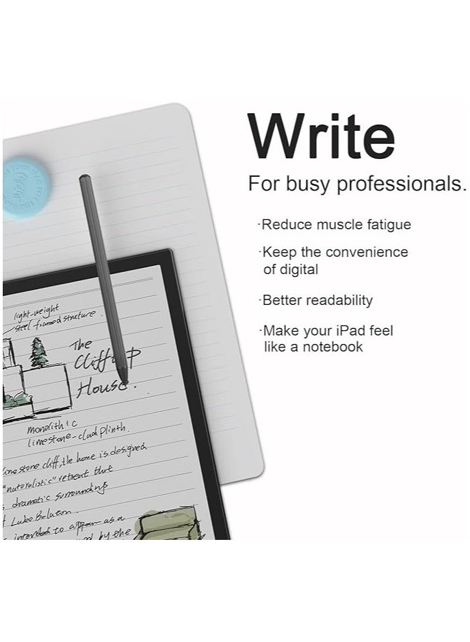 【2 Pack】 Screen Protector Paper Compatible with Onyx Boox Note Air 4 C 10.3 Inch 2024, Drawing and Writing Like on Paper  Easy Installation  Anti Glare Responsive - Image 2