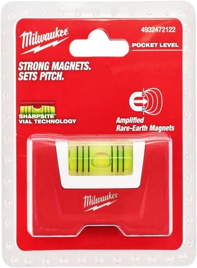 Milwaukee 4932472122 Torpedo 3" Compact Spirit Level-Magnetic, red