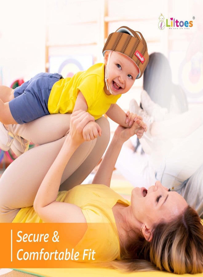 LILTOES Baby Head Protector for Safety of Kids 6M to 3 Years- Baby Safety Helmet with Proper Air Ventilation & Corner Guard Protection (Leatherite) - Image 5
