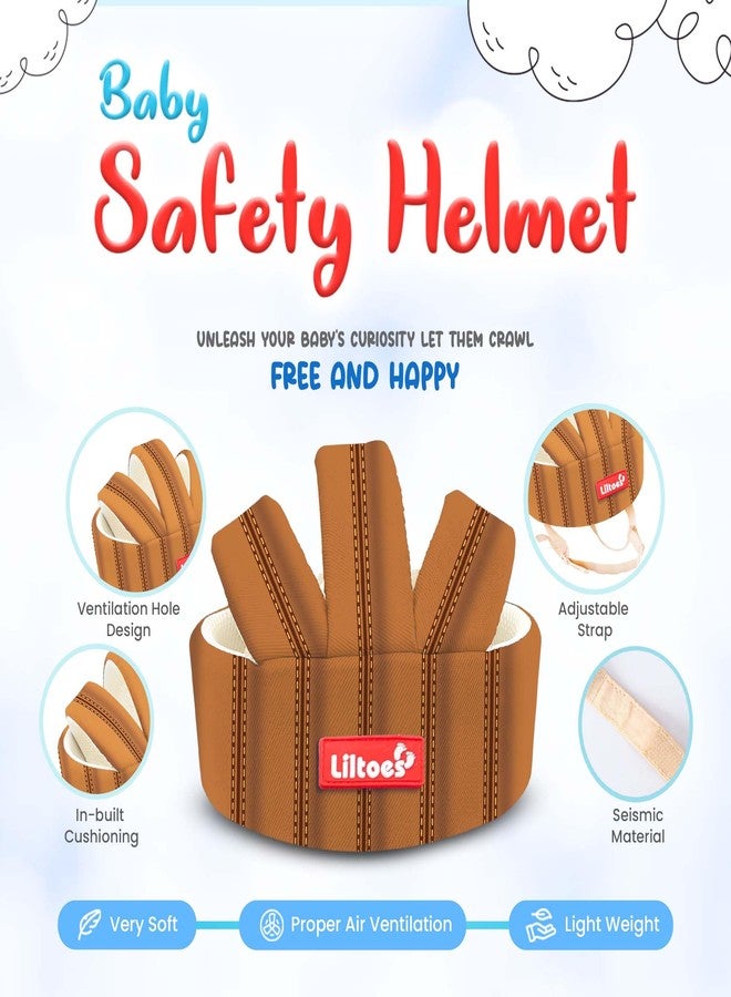 LILTOES Baby Head Protector for Safety of Kids 6M to 3 Years- Baby Safety Helmet with Proper Air Ventilation & Corner Guard Protection (Leatherite) - Image 3