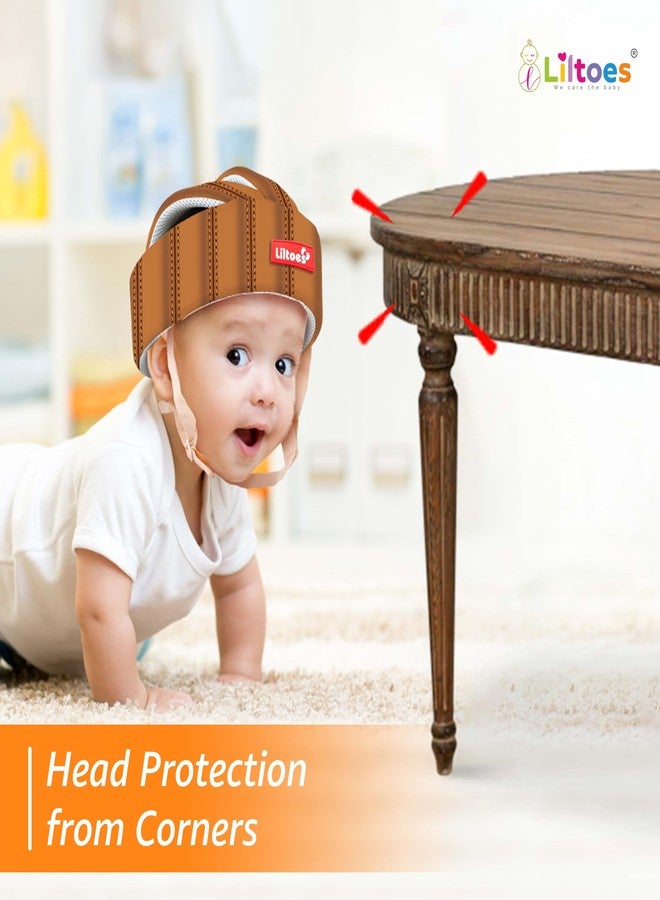 LILTOES Baby Head Protector for Safety of Kids 6M to 3 Years- Baby Safety Helmet with Proper Air Ventilation & Corner Guard Protection (Leatherite) - Image 4
