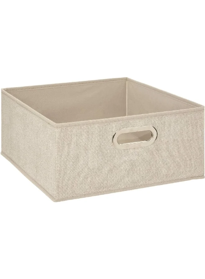 Five Simply Smart Polypropylene and Metal Foldable Storage Box Beige 31 x 15 cm 138886G