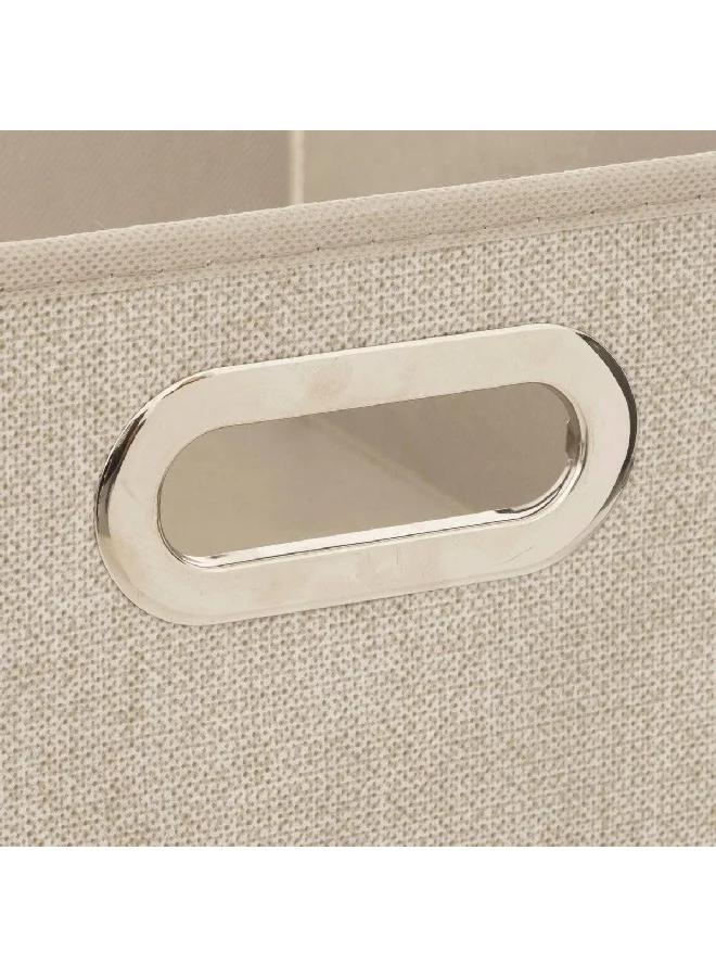 Five Simply Smart Polypropylene and Metal Foldable Storage Box Beige 31 x 15 cm 138886G