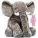 Homily Big Stuffed Elephant Large Elephant Stuffed Animal Giant Plush Animal Fluffy Toy for Girl Kids 24 INCH - Image 4