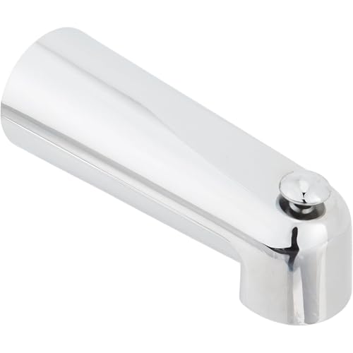 EZFLO 7 Inch Zinc Bath Tub Diverter Spout 12 Inch IPS Inlet Chrome 15072