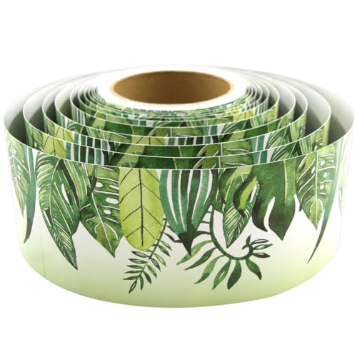 Fancy Land Safari Border for Bulletin Board Jungle Theme Bulletin Board Set Tropical Leaf Borders for Classroom Decor Back to School Decorations Supplies 36Ft - Image 3