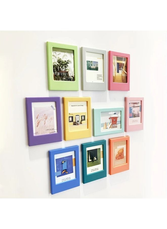 Full Color Series 15 Pcs Magnetic Photo Frames Set For 3 Inch Pictures Refrigerator Wall Display - Image 1