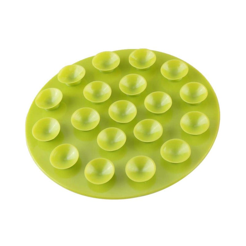 GLOGLOW Baby Place Mats, Double Sided Suckers Children Feeding Bowl Cup Anti Slip Placemat Kids Magic Suction Mat(Green) - Image 1