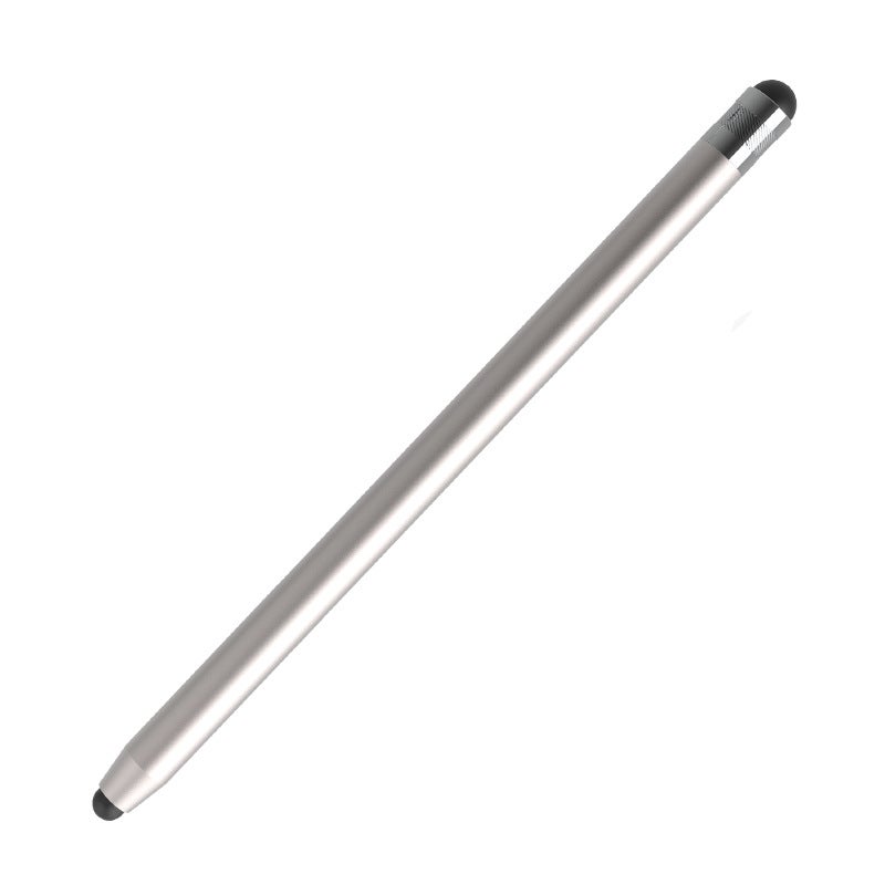 Dual Rubber Tip Stylus Pen for Apple Huawei iPad 11 May Light Silver 