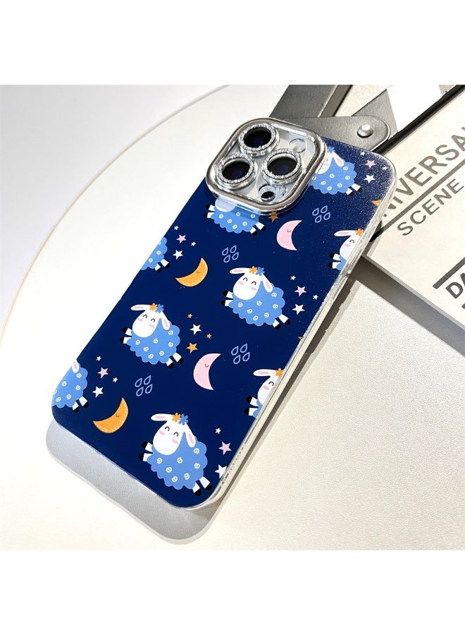 NIBEMINENT Cute Good Night Sheep Protective TPU Case Cover For iPhone 16 Clear - Image 1