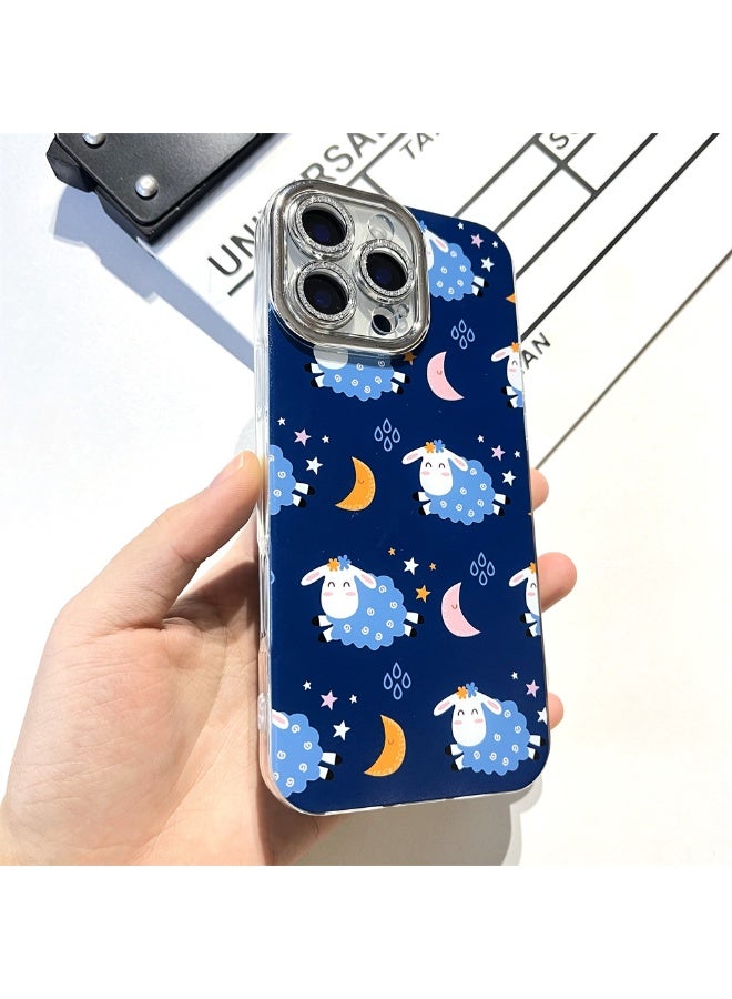 NIBEMINENT Cute Good Night Sheep Protective TPU Case Cover For iPhone 16 Clear - Image 2