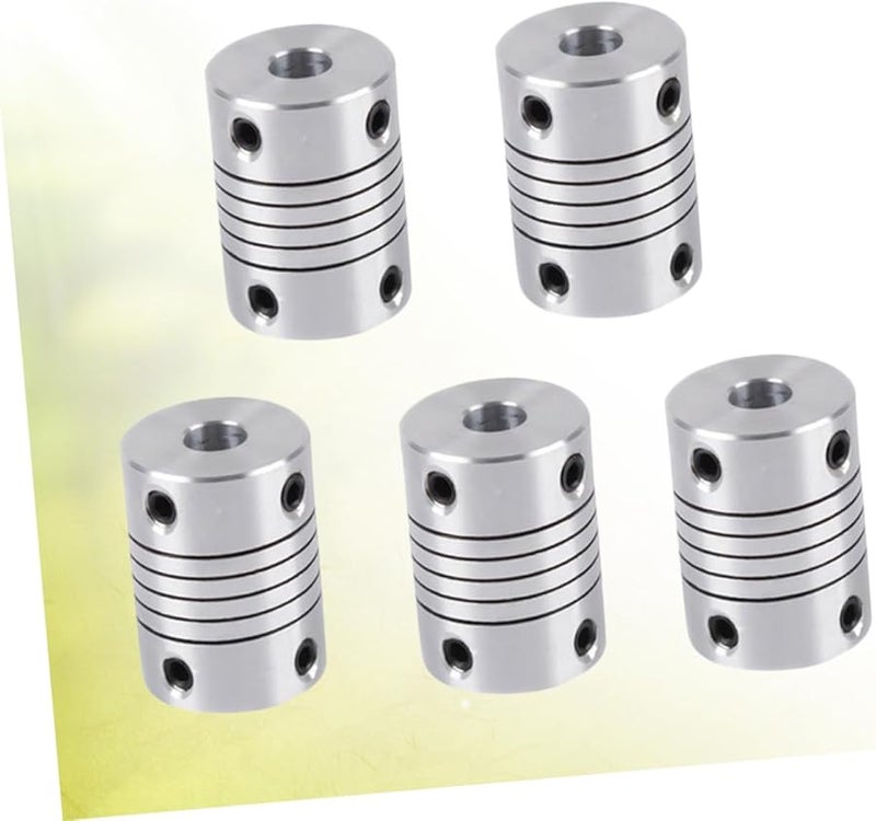 Unomor 5 قطع من أقراص اقتران العمود المرنة مقاس 5x8 مم لمحرك السائر والمرمز والطابعة والأجهزة - Image 3