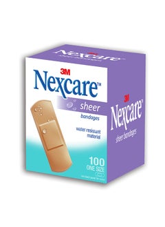 Nexcare ضمادات شفافة من 3M مقاس 72×25 مم - 100 قطعة  - Image 3