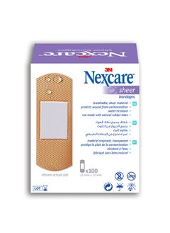 Nexcare ضمادات شفافة من 3M مقاس 72×25 مم - 100 قطعة  - Image 2