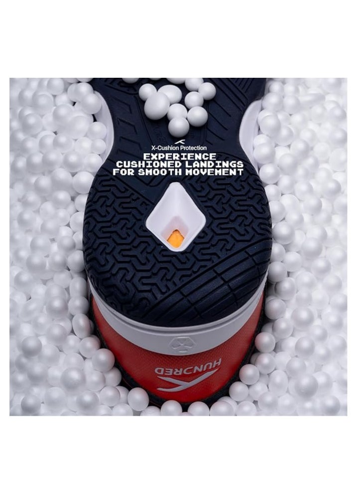 HUNDRED Raze Non-Marking Professional Badminton Shoes for Men| Material Upper: Polyester, Sole: Rubber | Suitable for Indoor Tennis/Squash/Table Tennis/Basketball & Padel  - Image 4