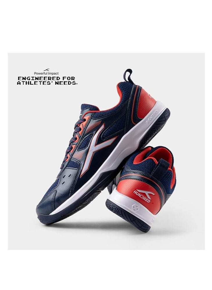 HUNDRED Raze Non-Marking Professional Badminton Shoes for Men| Material Upper: Polyester, Sole: Rubber | Suitable for Indoor Tennis/Squash/Table Tennis/Basketball & Padel  - Image 3