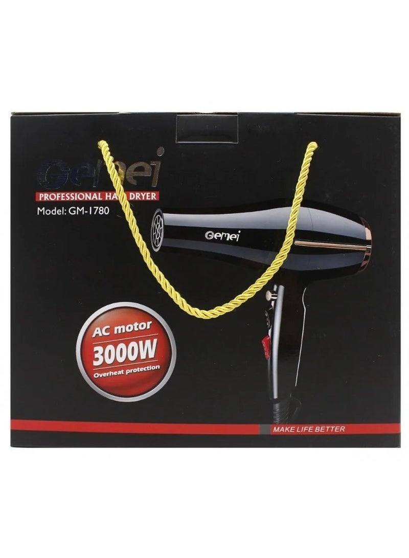 Gemei Professional Hair Dryer 3000w - Image 3