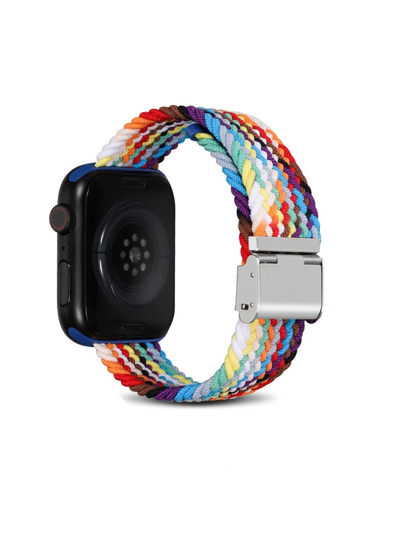Generic - Bands Compatible With Apple Watch 38mm 40mm 41mm Series 9/8/7/SE/6/5/4/3/2/1 iWatch Ultra/Ultra 2/Braided Nylon Replacement Watch Band - Image 1