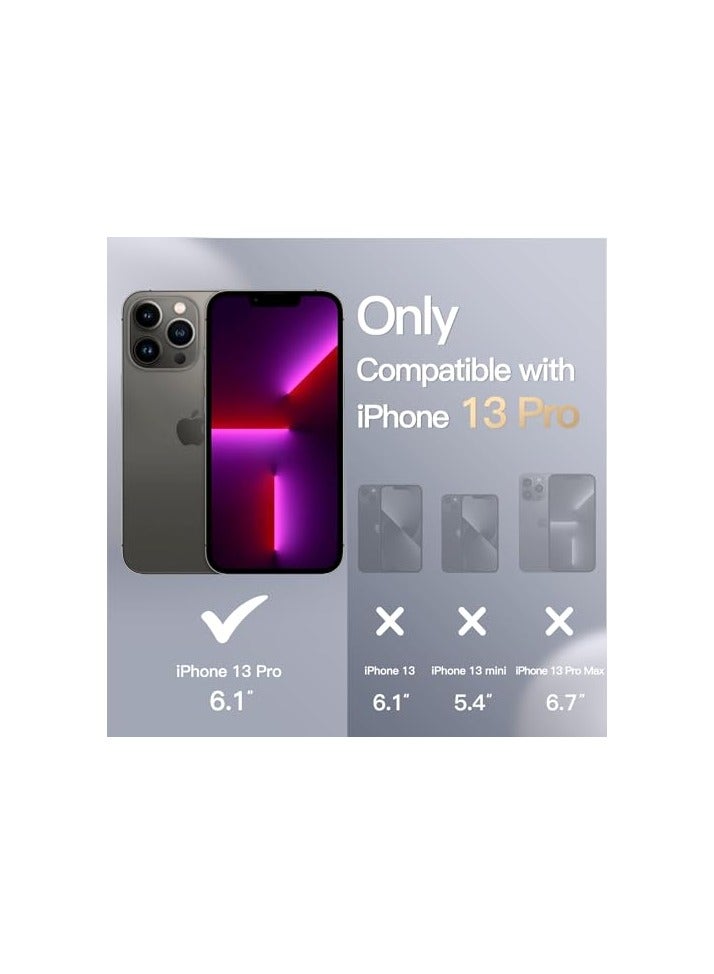 JETech Magnetic Silicone Case for iPhone 13 Pro 6.1-Inch, Compatible with MagSafe, Phone Cover with Camera Lens Full Protection (Black) - Image 3