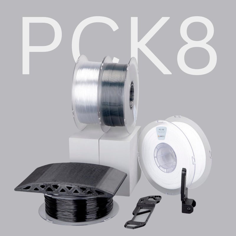 Protomont TECHNOLOGIES Filamont 3D Printer Filament Premium Plus 3D Printing Filament, Compatible with Most FDM Printers (K8 Clear Black) - Image 5