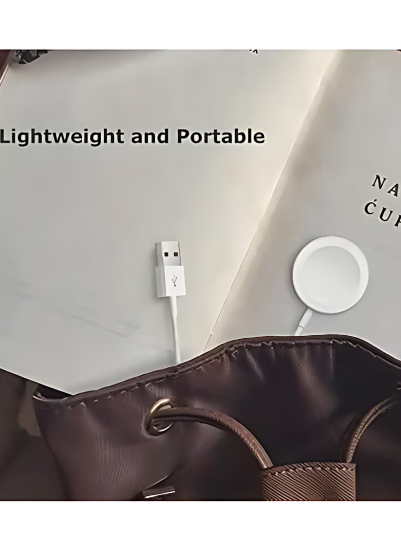 كابل شحن ساعة USB-C سريع، كابل شحن مغناطيسي متوافق مع سلسلة الساعة 9 / 8 / 7 / ألترا / ألترا 2 / SE 2 / 6 / 5 / 4 / 3 / 2 / 1 / SE 1، بطول 1 متر - view 3