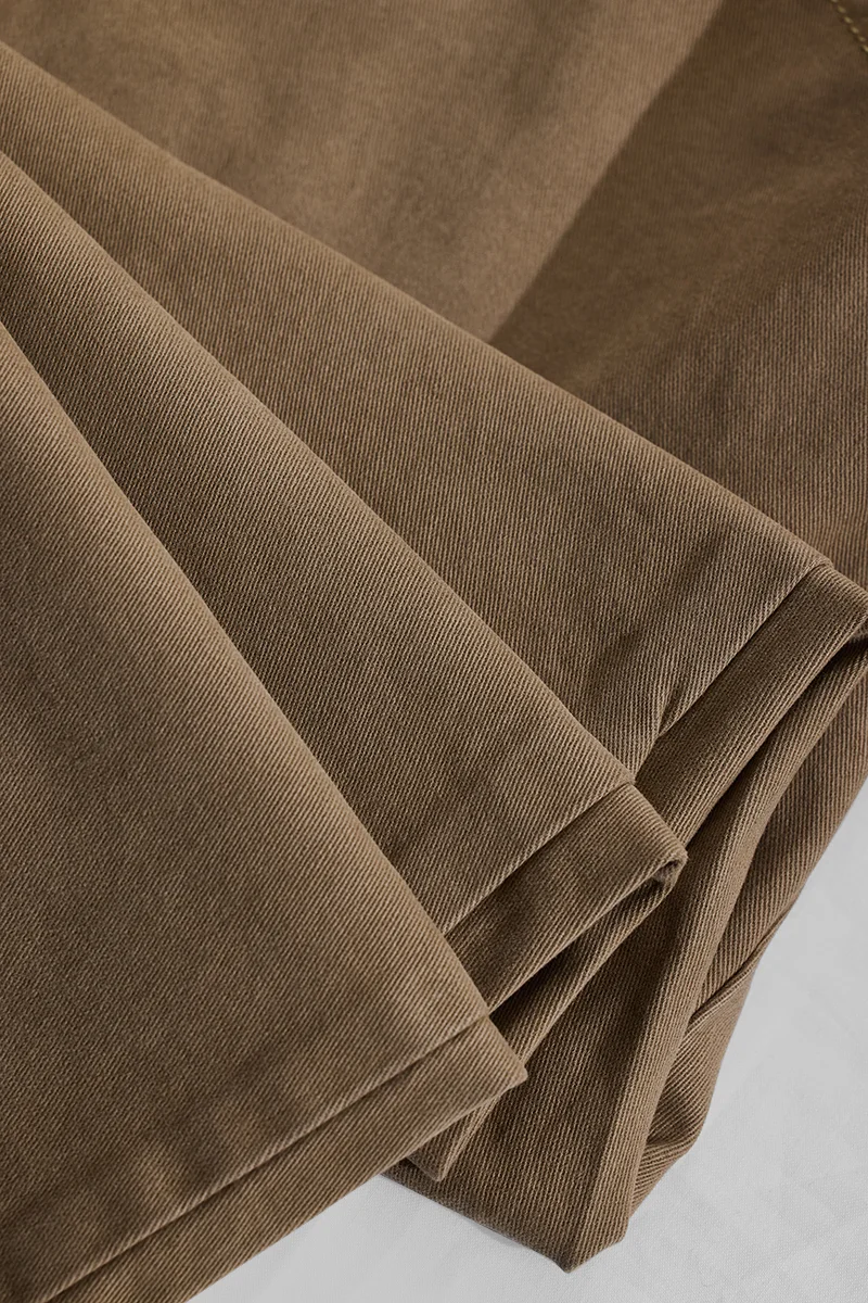 سنيتش Beige Solid Regular Fit Casual Cargo