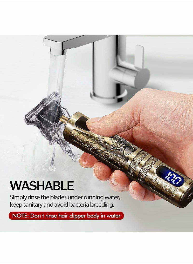 KASTWAVE - Beard Trimmer for Mens, Rechargeable Electric Hair Clippers with LCD Screen - Image 1