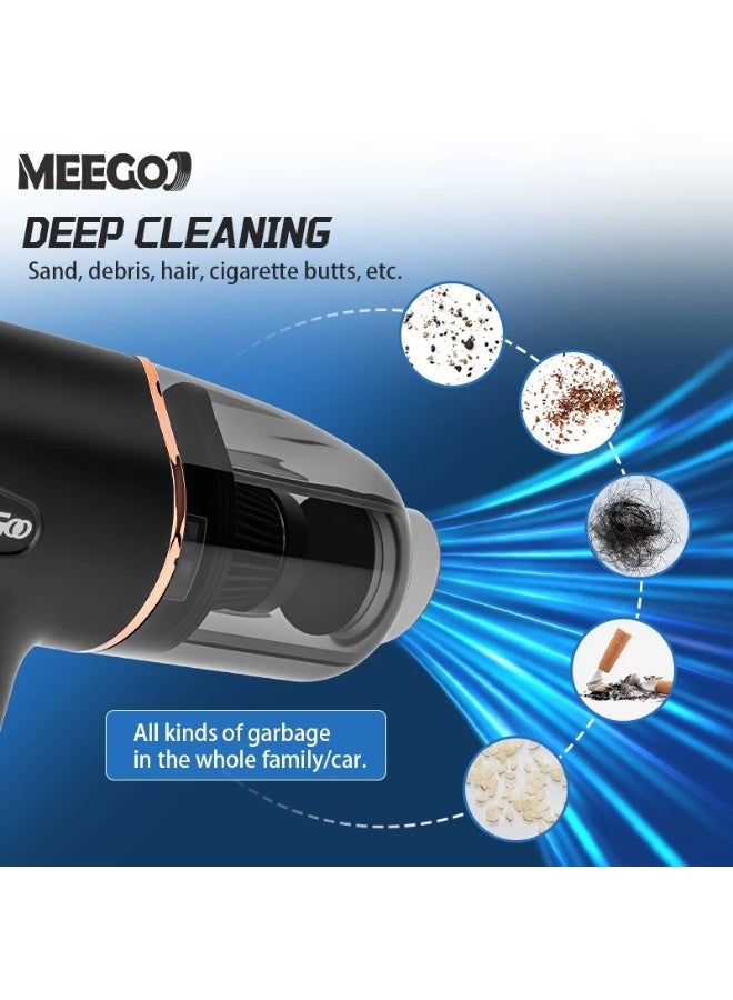 Meegoo مكنسة سيارة لاسلكية محمولة قابلة لإعادة الشحن من ميغو، بقوة 9000 باسكال - Image 3