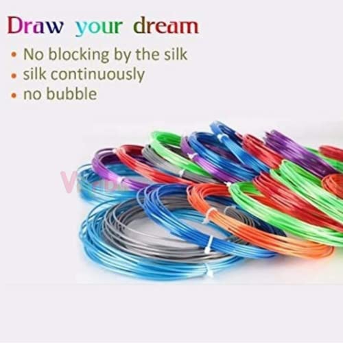 VikriDA 10 Pcs PLA Filament Refills for 3D Printing Pen & 3D Printer | Safe, Non-Toxic 3D Pen Wires for Kids & Adults - Image 4