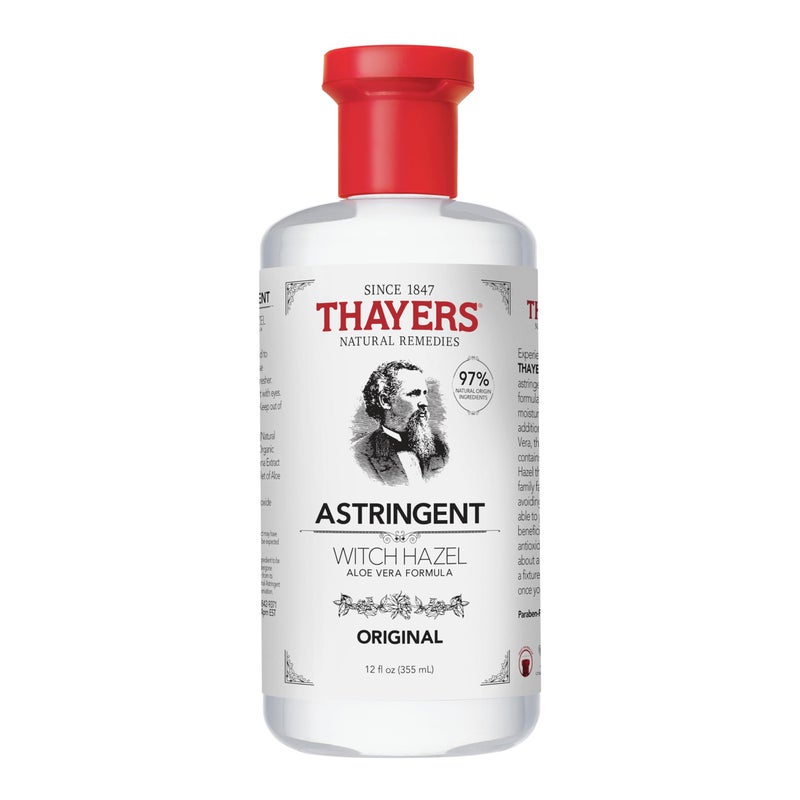 THAYERS Original Witch Hazel Astringent with Aloe Vera, 12 Ounce Bottle - Image 1