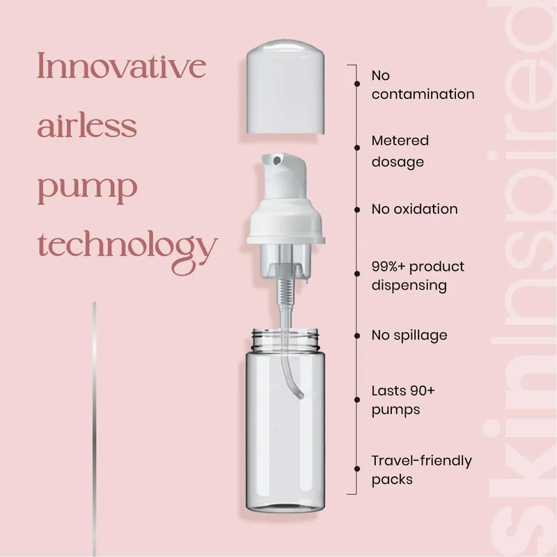 Skininspired  SkinInspired Foaming Face Wash For Deep Cleansing/Facewash for Glowing Skin/Daily-Use Face Cleanser for Women & Men/Natural Foaming Face Wash for Normal to Dry & Combination Skin (100 ml)  | Best Price UAE