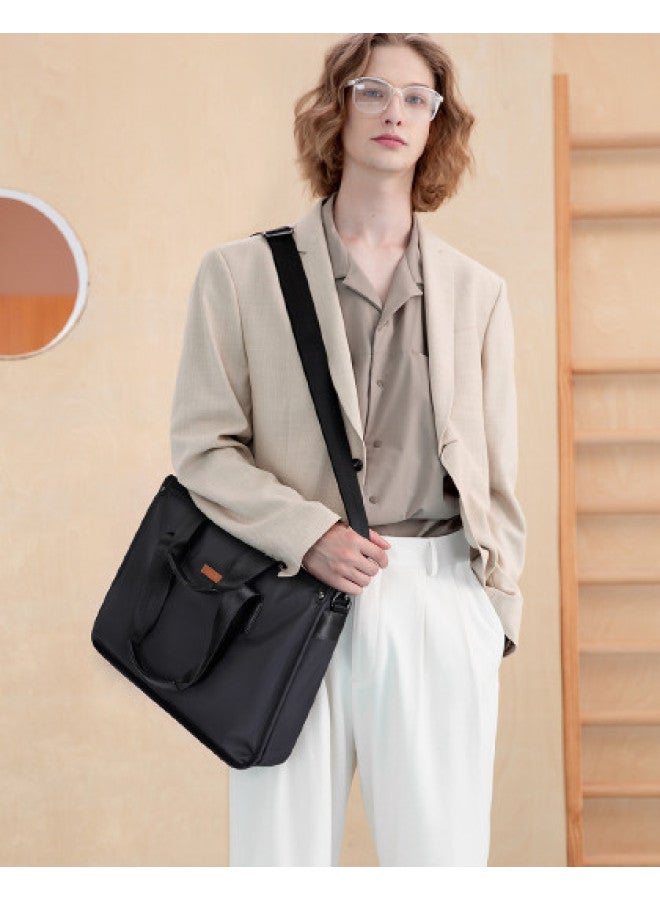 جولف حقيبة رجالية للمظهر المهني اليومي، حقيبة كمبيوتر محمول بسيطة، حقيبة كروس بودي، مناسبة للسفر ورحلات العمل، حقيبة يد للتنقل، شنط رجالية - Image 1