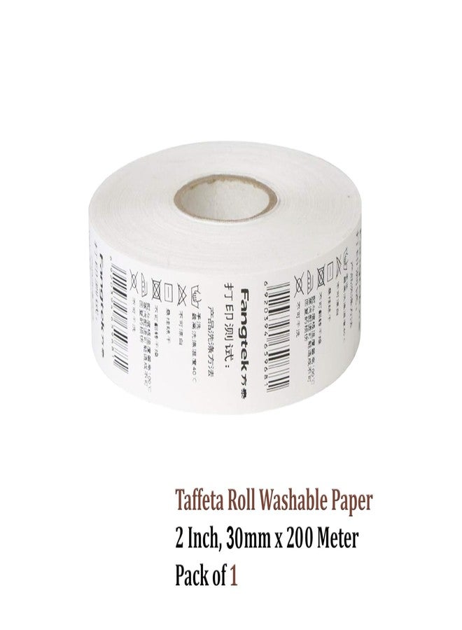 SMARTSON Premium Taffeta Washable Roll Fabric Paper for Laundry Tagging (30mm x 200 Meter) - Image 2