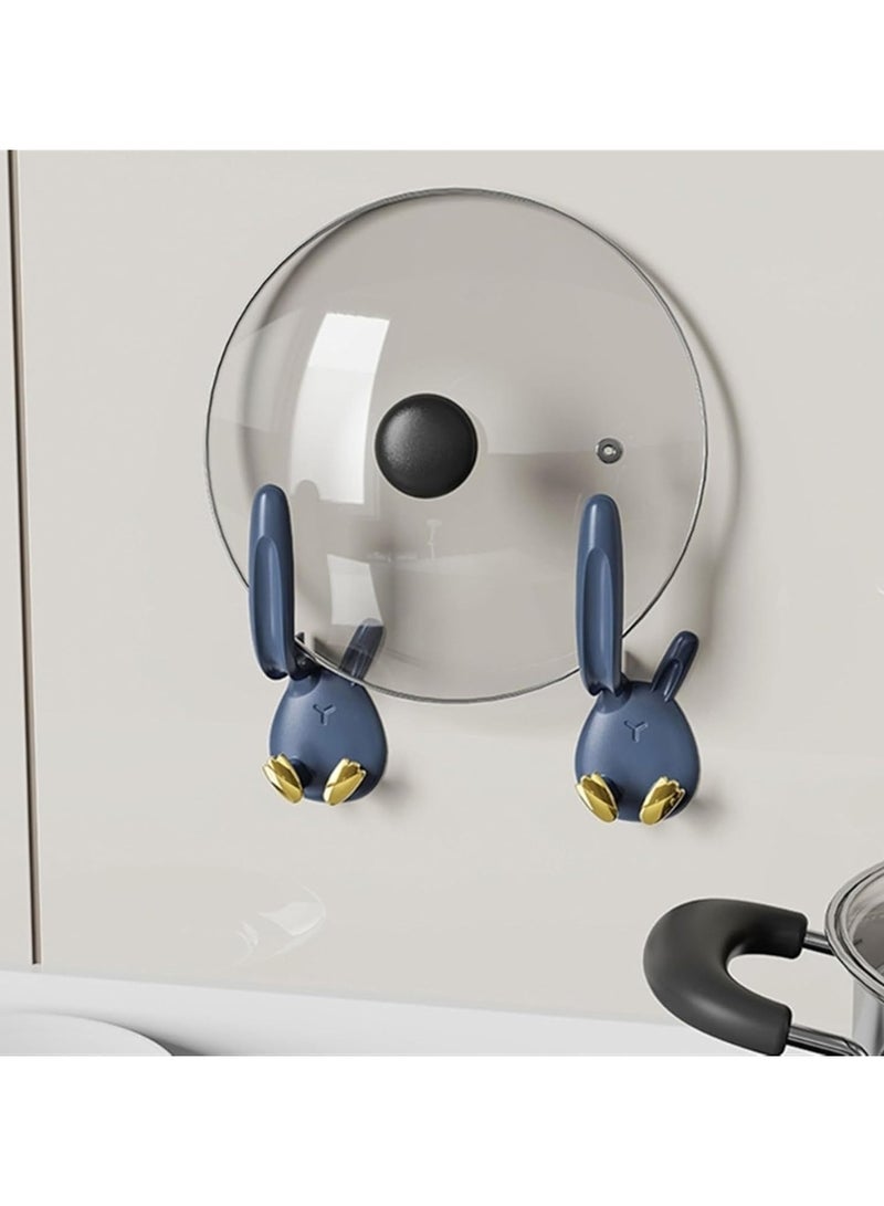 CMGTYYD 3Pcs Cute Rabbit Toothbrush Cup Holder Cup Holders for Home Toothbrush Cup Organizer Cup Organizing Hook Tooth Brush Mug Holder Toilet Cup Storage Rack Cup Shower Holder Wall Hooks - Image 3