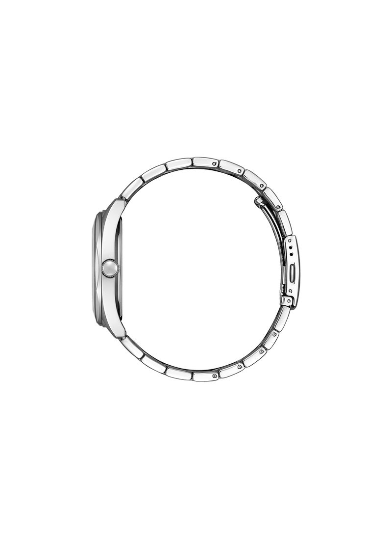 CITIZEN ساعة يد ستانلس ستيل بعقارب دائرية الشكل للرجال BI5110-54A - 41 ملم  - Image 3