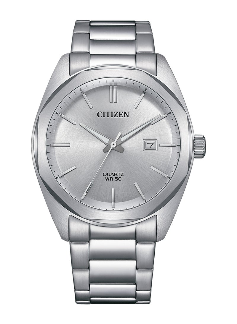 CITIZEN ساعة يد ستانلس ستيل بعقارب دائرية الشكل للرجال BI5110-54A - 41 ملم  - Image 1